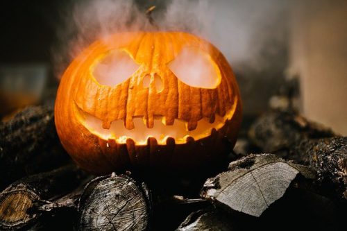 spooky jack-o-lantern