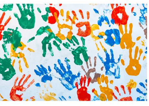 children's hand prints