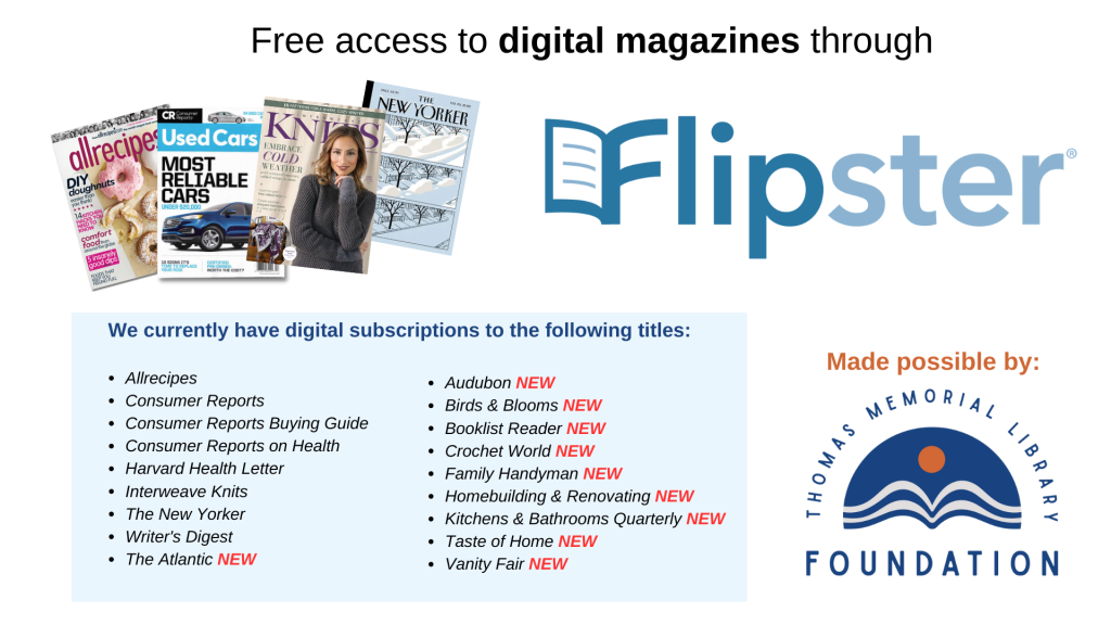 Free access to digital magazines through Flipster